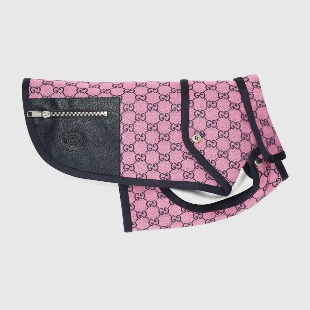 Dog Gucci  GG coatStylish Pink new with box